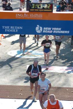 Andrea at the New York Marathon - NY, US - 2004
