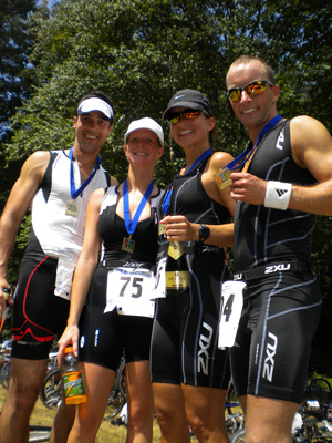 Team medals - Big Foot Triathlon - Harrison, Canada - 2009