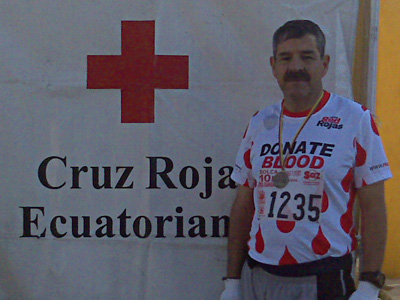 Digenes at the Quito Marathon - Quito, Ecuador - July 11, 2010