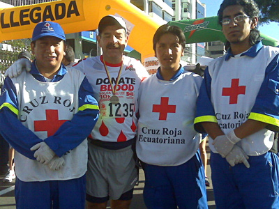 Digenes at the Quito Marathon - Quito, Ecuador - July 11, 2010