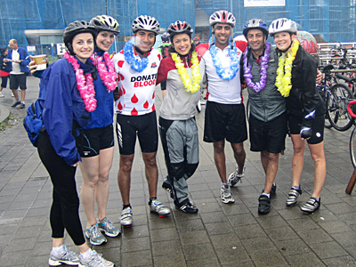 Jennifer and Jorge join Team Dats at the 2010, MS Ride - Vancouver - August 8, 2010