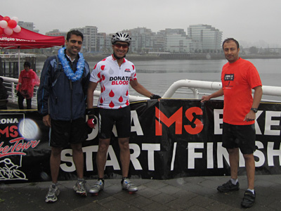 Jorge with Team Dats at the 2010, MS Ride - Vancouver - August 8, 2010