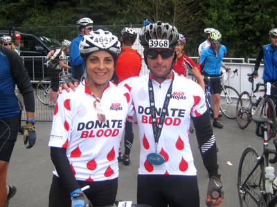 Andrea & Adrian at the Whistler Gran Fondo - Whistler, Canada - September, 2010