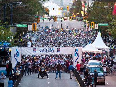 Whistler Gran Fondo 120k Bike Race - Vancouver to Whistler, Canada - September 11, 2010