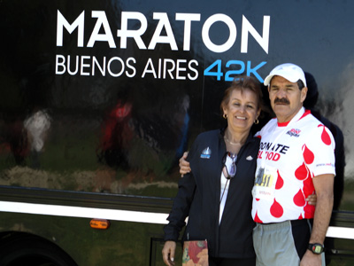 Karola & Digenes - Buenos Aires Marathon, Argentina - October 10, 2010
