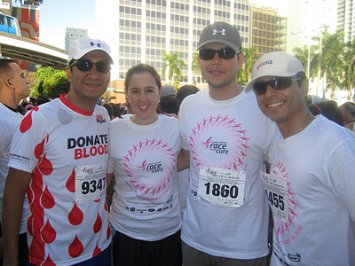 Julin at the 'Susan G. Komen' Race For The Cure - Miami, Fl. - October 19, 2010