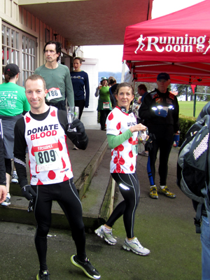 Adrian and Angela - St. Patrick's 5k - Vancouver, BC - March 12, 2011