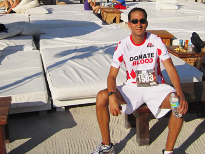Julin - Chillin' Miami style after the Ocean Drive 5k - Miami, Fl. - March 19, 2011