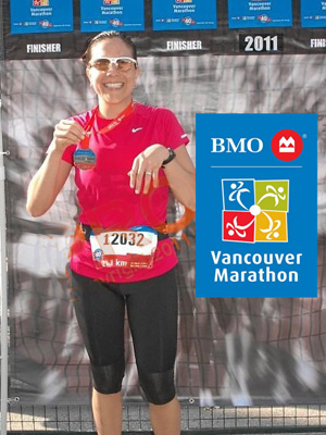 Andrea at the BMO Half Marathon - Vancouver, Canada - May 1, 2011