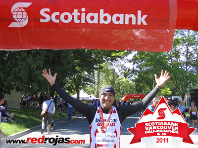 Jorge at the Scotiabank Half Marathon - Vancouver - June 26, 2011