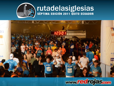 Elsa at the finish line - 'Ruta de las Iglesias' 10k - August 27, 2011
