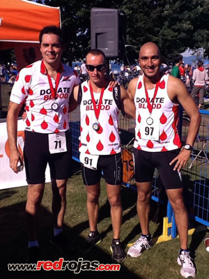 Ramn, Adrian & Jorge at the Vancouver Triathlon - September 5, 2011