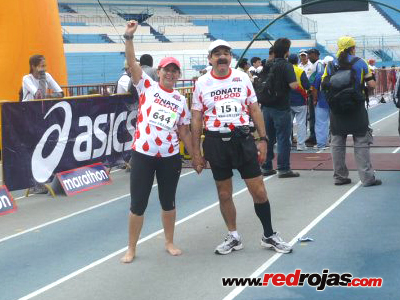 Elsa and Digenes at the Guayaquil Triathlon - Ecuador, October 2, 2011
