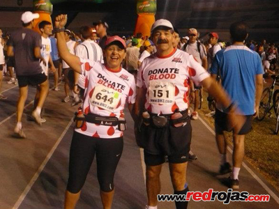 Elsa and Digenes at the Guayaquil Triathlon - Ecuador, October 2, 2011