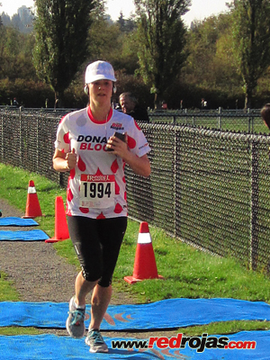 Jenn at the Rubber Ducky 7 Miler - Burnaby, BC, Canada - October 16, 2011