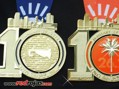 Medals - ING Miami Marathon - Miami - January 29, 2012