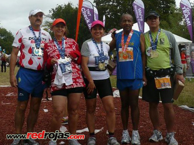 Digenes, Elsa and friends - ING Miami Marathon - Miami - January 29, 2012