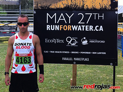 Adrian runs the Abbotsford Marathon - Canada - May 27, 2012