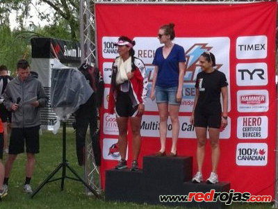 Andrea - 3rd overall at the Woodstock Duathlon - On, Canada - May 27, 2012