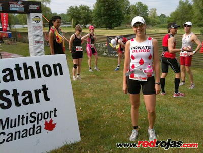 Andrea at the Woodstock Duathlon - On, Canada - May 27, 2012