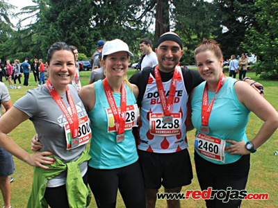 RedRojas after the race - 2012 Scotiabank Half Marathon - Vancouver - June 24, 2012