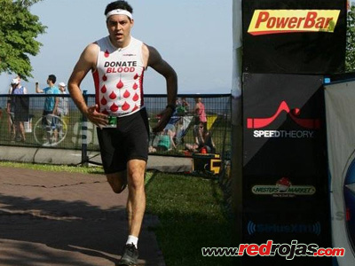 Ramn finishes the Subaru Sprint Triathlon - Vancouver, Canada - July 8, 2012