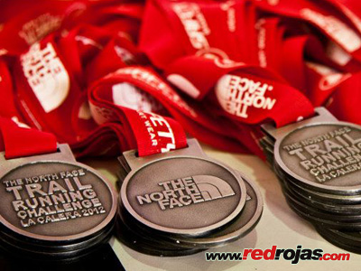 Medals at the 2012 North Face Trail Challenge - Bogota, Colombia - August 19, 2012