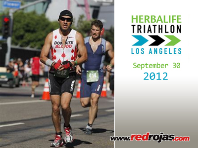 Jorge - Bike to run transition - L.A. Herbalife Triathlon - L.A., California - September 30, 2012