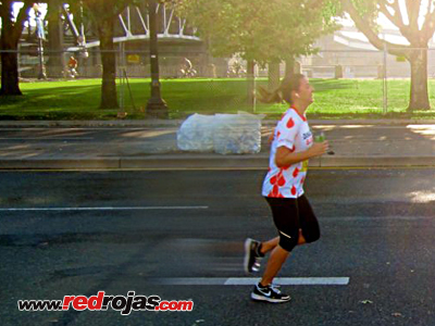 Angela at the Portland 10k - October 7, 2012