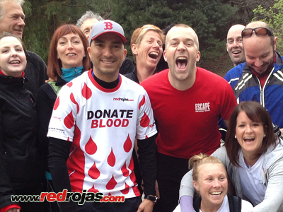 Jorge with Graham Snowden at the BCMC Hike for Boston - Vancouver, Canada - April 17, 2013