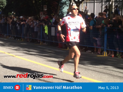 Jorge flies at the 2013 BMO Half Marathon - Vancouver, Canada - May 5, 2013