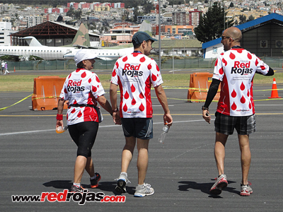 Finish line was at the old airport - Quito Half Marathon - July 14, 2013