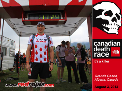 Chris at the 125km Death Race - Grande Cache, Alberta - August 3, 2013
