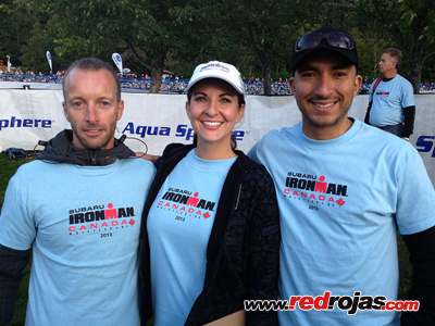 Ironvolunteers Adrian, Angela and Jorge - Ironman Triathlon - Whistler - August 25, 2013