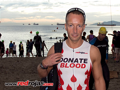 Adrian - 6am - Merrell Vancouver triathlon - Stanley Park, BC, Canada - September 2, 2013