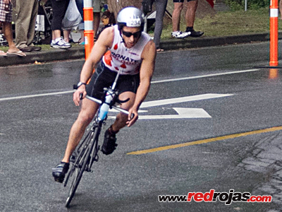 Adrian - Second bike loop - Merrell Vancouver Triathlon - Stanley Park, BC, Canada - September 2, 2013
