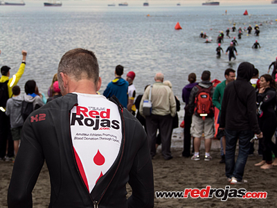Adrian before the swim - Merrell Vancouver Triathlon - Stanley Park, BC, Canada - September 2, 2013