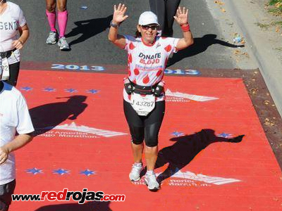 Elsa at the Chicago Marathon - October 13, 2013