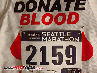 Adrian at the Seattle Marathon - Washington - December 1, 2013