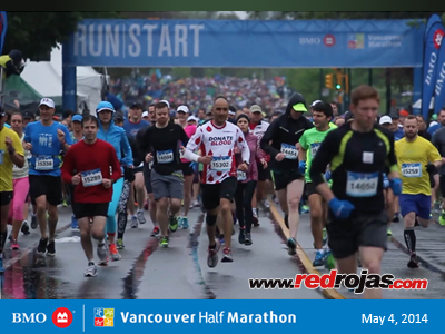 RedRojas at the 2014 BMO Vancouver Half Marathon - Vancouver, BC - May 4, 2014