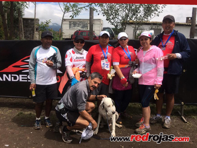 Elsa & Digenes at the Andes-6000 10k, Lloa, Ecuador - June 1, 2014