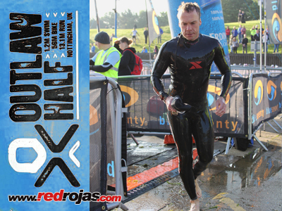 Mark at the Outlaw Half Ironman Triathlon - Nottingham, UK - June 1, 2014