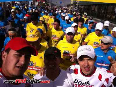 Saulo and Sebastin at the UN 15k - Quito, Ecuador - June 08, 2014