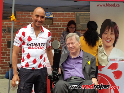 Jorge with MLA Sam Sullivan  - Community Event - Yaletown, Vancouver - June 18, 2014
