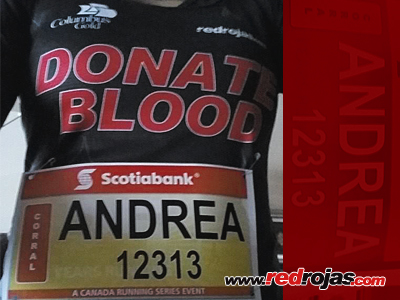 Andrea at the Scotiabank Half Marathon, Toronto, Canada - October 19, 2014