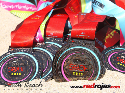 Medals - Lifetime Triathlon - Miami Beach, Florida - April 19, 2015