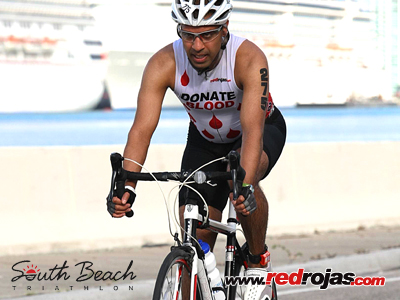Riaz at the Lifetime Triathlon - Miami Beach, Florida - April 19, 2015