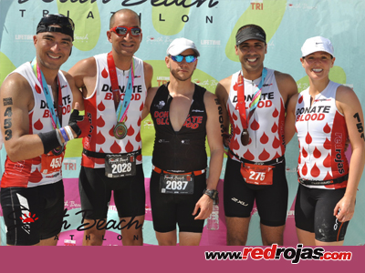 RedRojas at the Lifetime Triathlon - Miami Beach, Florida - April 19, 2015