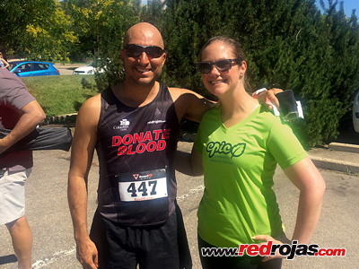 Jorge and Erin from Epic at the Boulder Beer Run - Bouder, Co - July 11, 2015