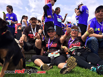 Digenes, Elsa and Nubia at the Bogota Half Marathon, Bogot, Colombia - July 26, 2015